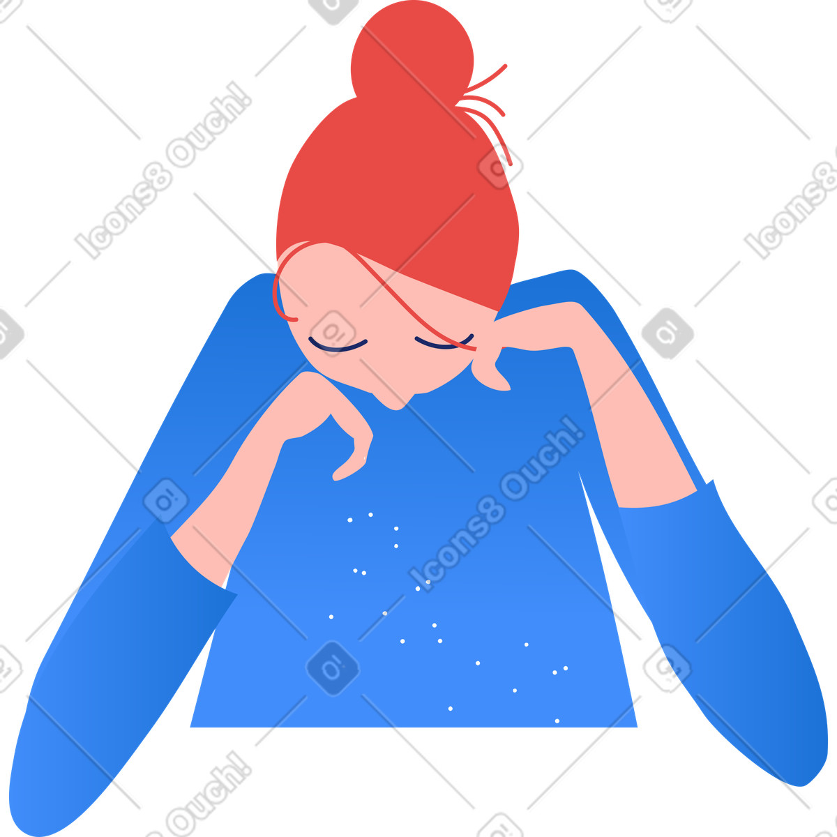 Student illustration clipart featuring educational themes in PNG and SVG