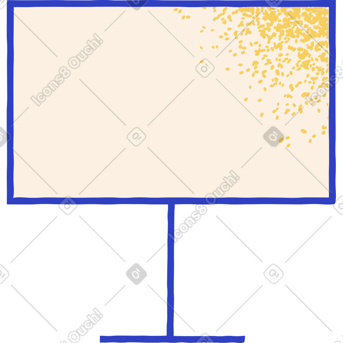Ilustração de Borda em no estilo Pablo para baixar em PNG, SVG