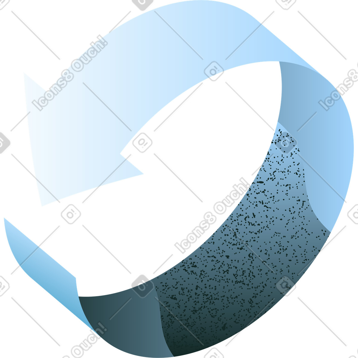Ilustração de Flecha circular em no estilo Concept para baixar em PNG, SVG
