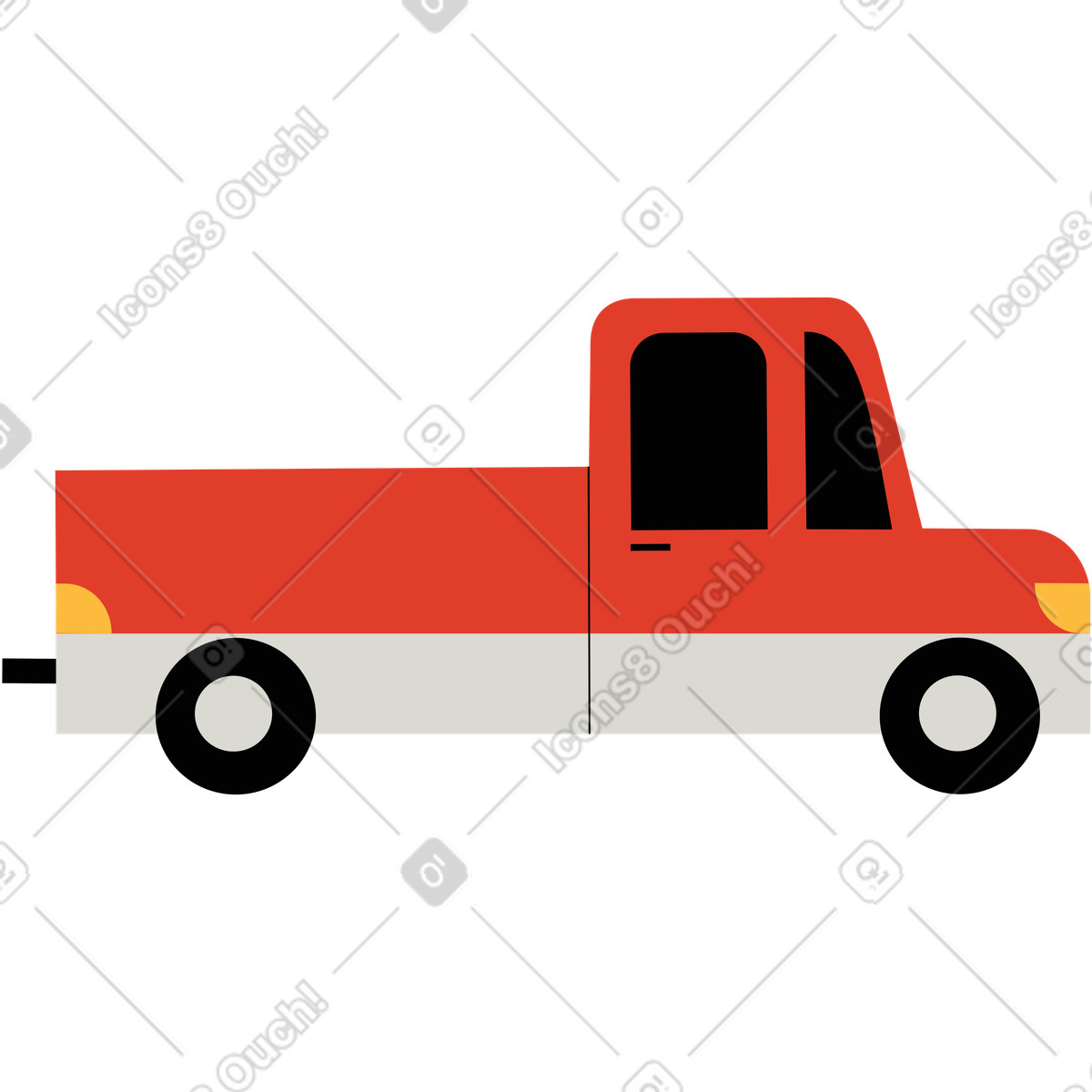 Illustration Un camion dans le style Burgundy à télécharger aux formats PNG, SVG