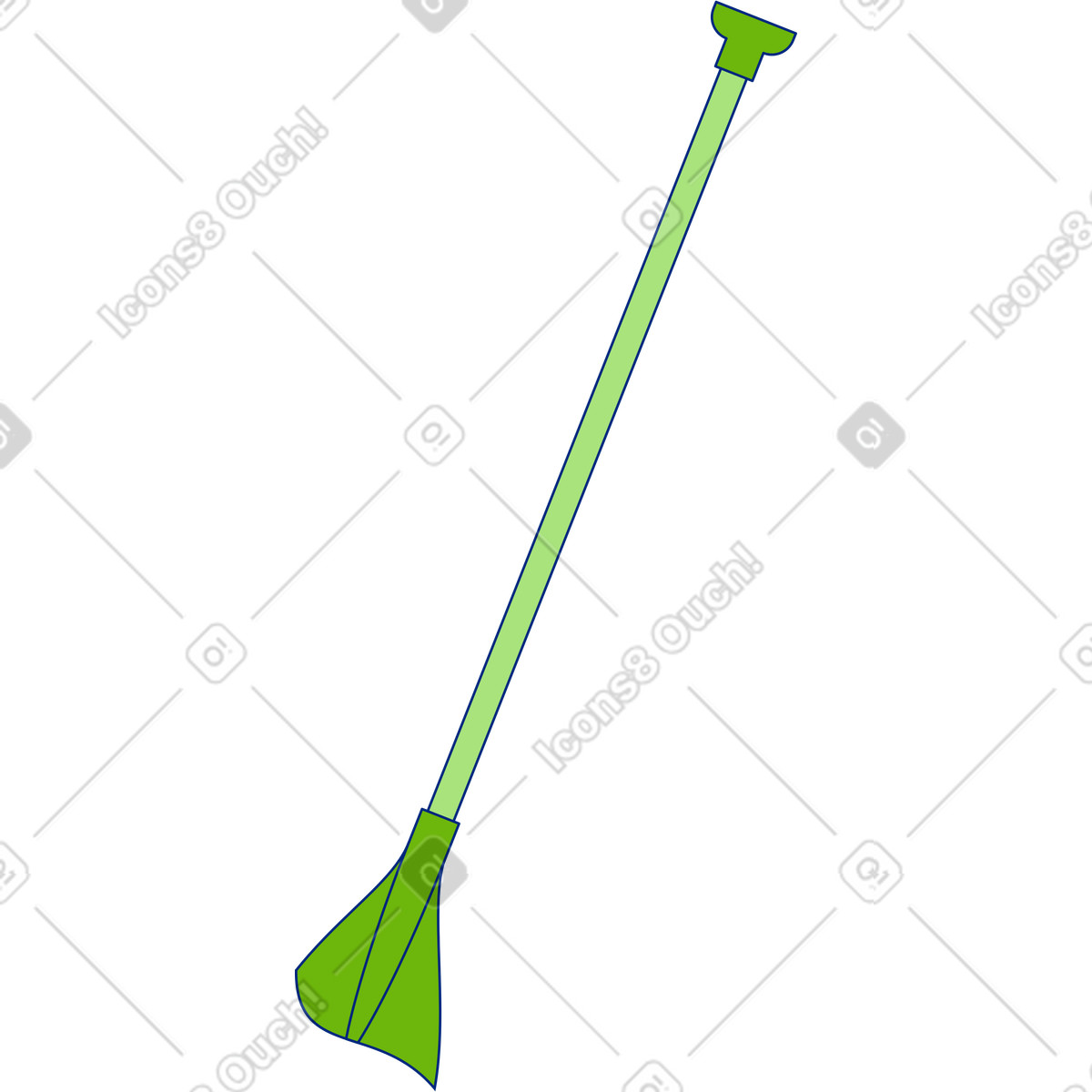Part of the paddle illustration in Neo-Sakura style download in PNG, SVG