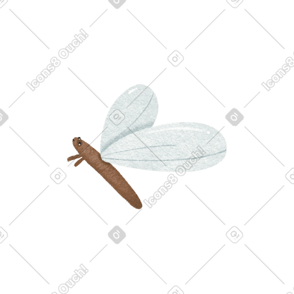 Woolly スタイルの ミッジ のイラストをPNG、SVG形式でダウンロード