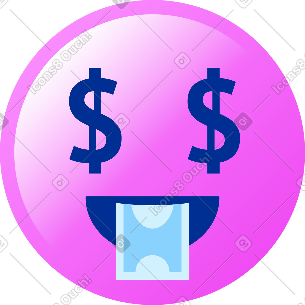下载 Glossy 风格的 表情丰富 插画，支持 PNG、SVG 格式