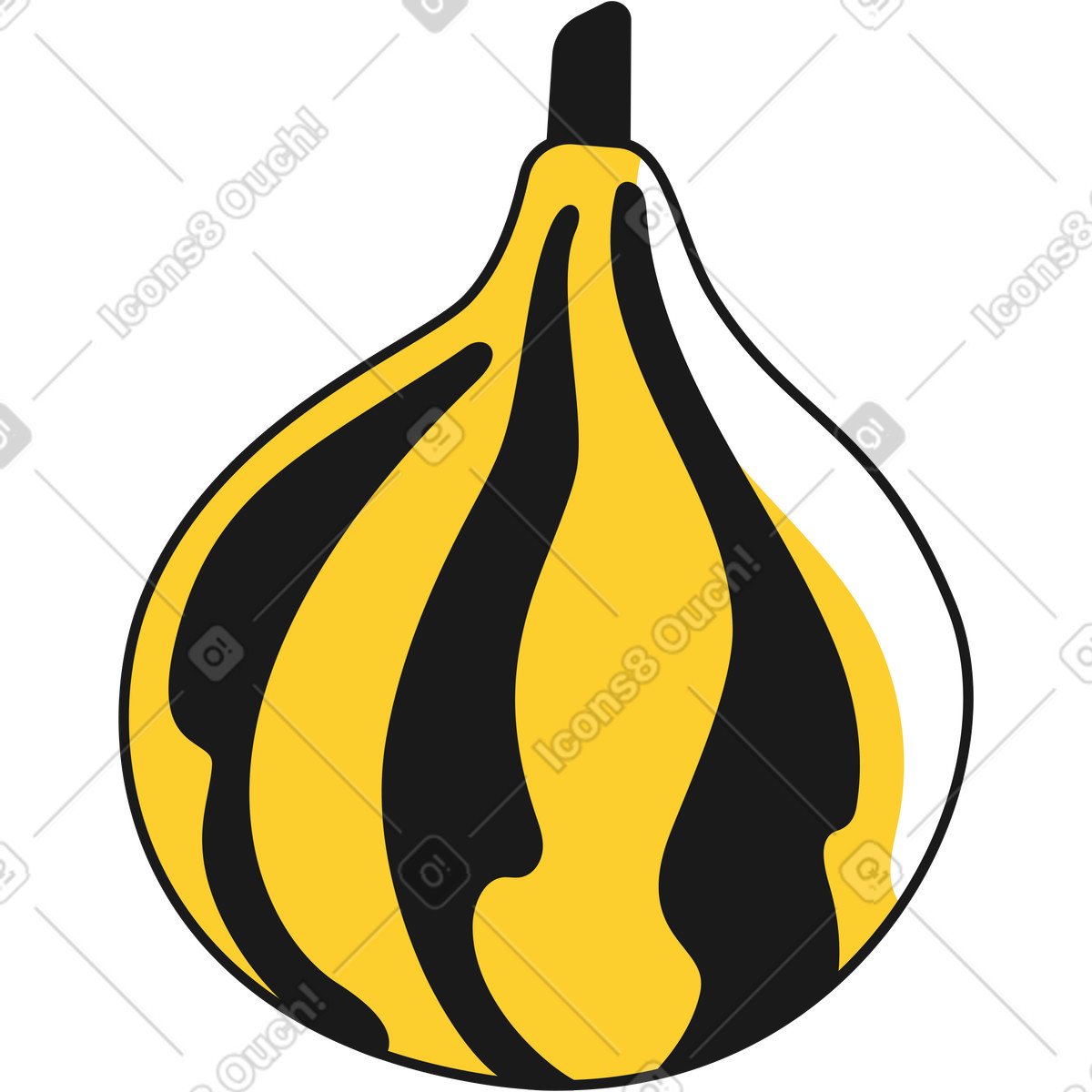 Taxi スタイルの かぼちゃ小 のイラストをPNG、SVG形式でダウンロード