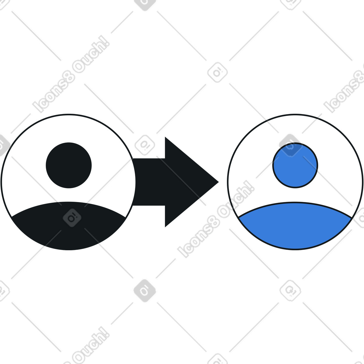 Illustration Délégation dans le style Midnight à télécharger aux formats PNG, SVG
