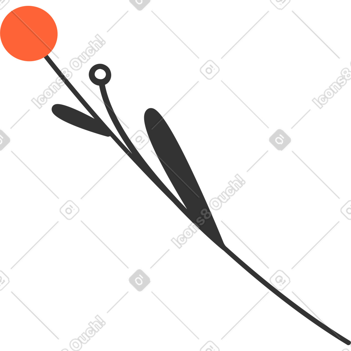 Иллюстрация Лист в стиле Crayon — скачать в форматах PNG, SVG