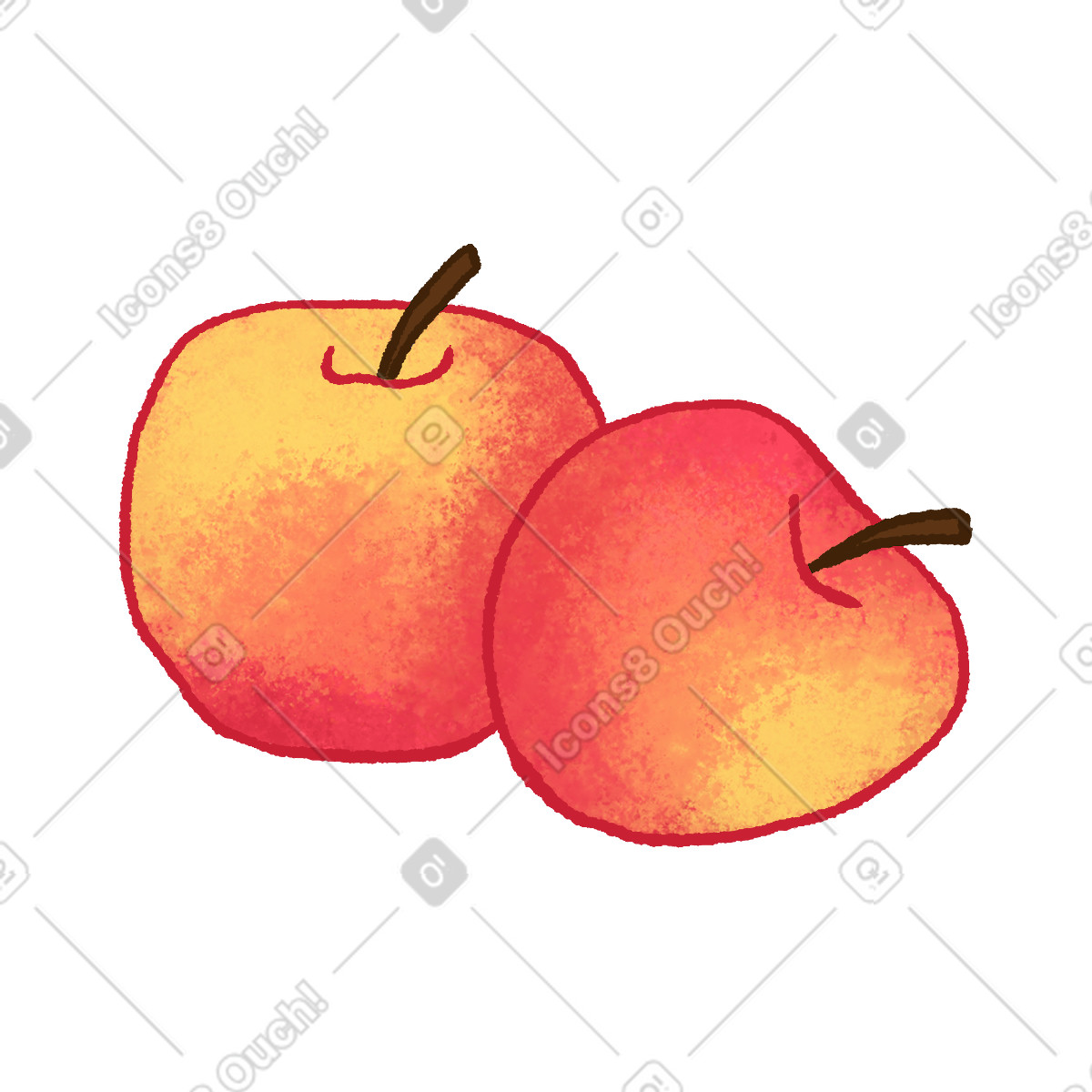 Иллюстрация Apples в стиле Hue — скачать в форматах PNG, SVG