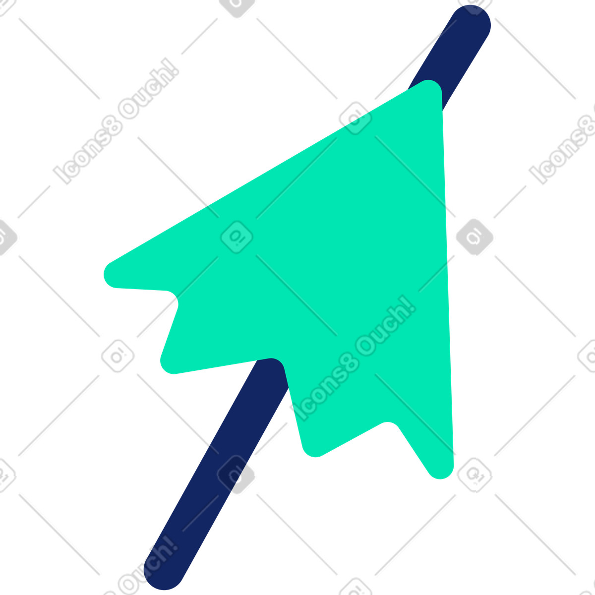Ilustración Paraguas en estilo Cyborg a descargar en PNG y SVG