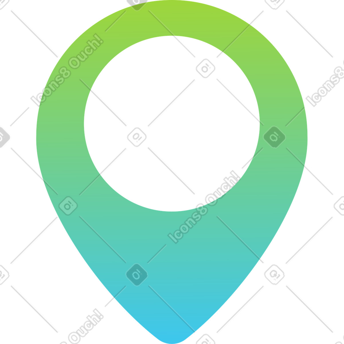Tag geografico sfumato illustrazione in stile Breeze scarica in PNG, SVG