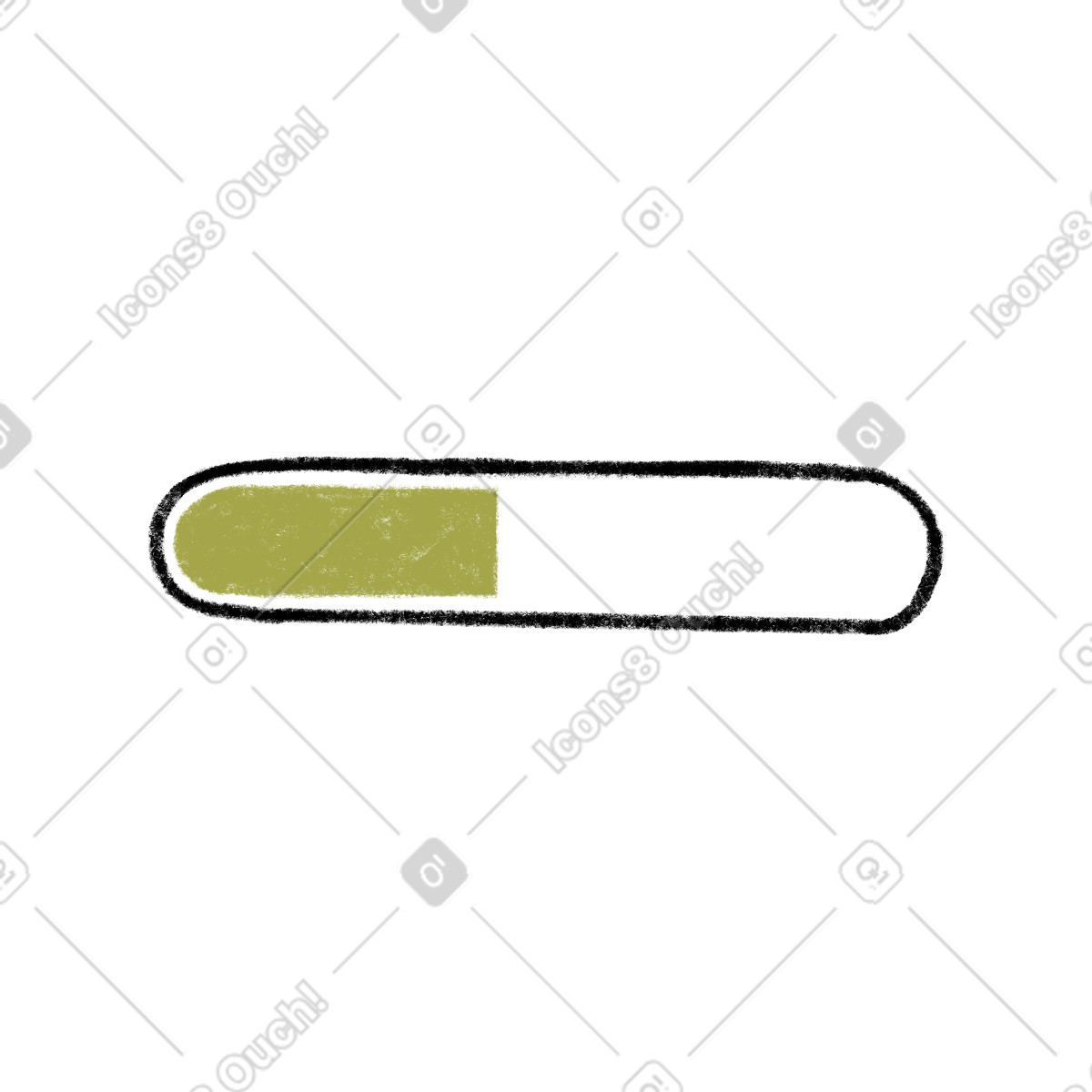 Loading bar illustration in Tutti style download in PNG, SVG