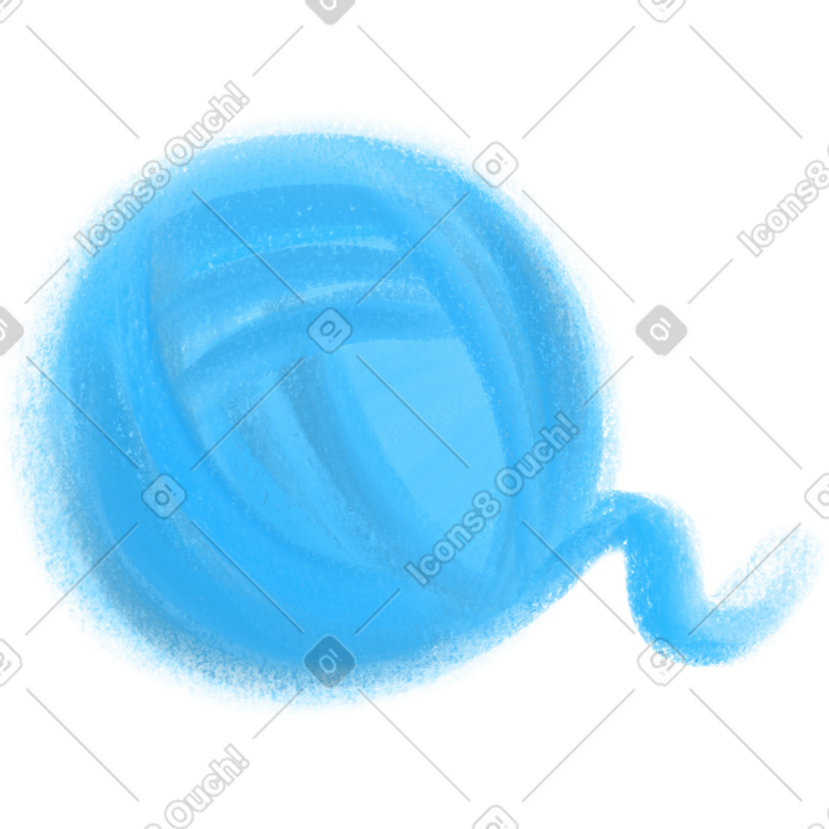 Illustration Yarn dans le style Mushy à télécharger aux formats PNG, SVG