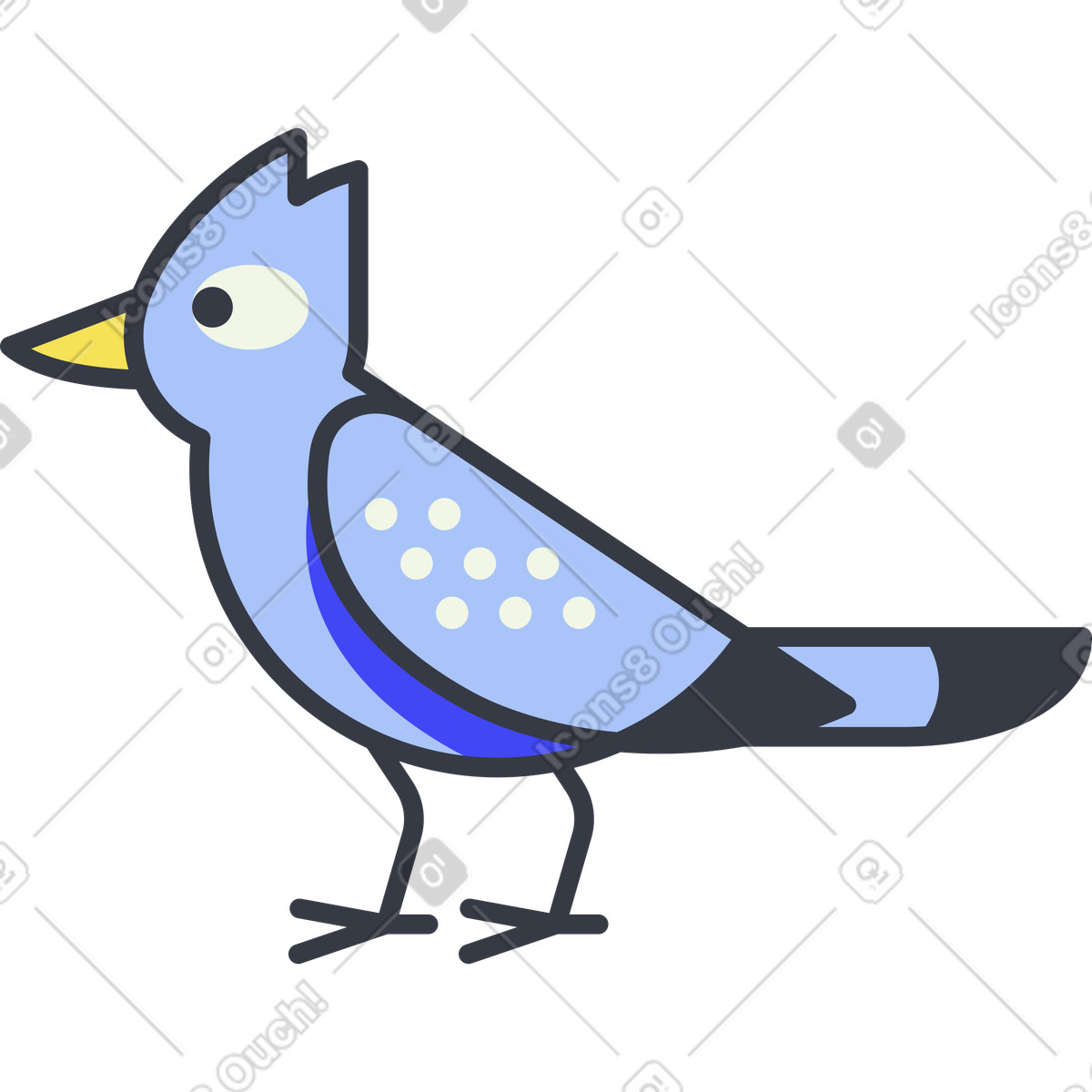 Ilustração de 鸟 em no estilo Abstract para baixar em PNG, SVG