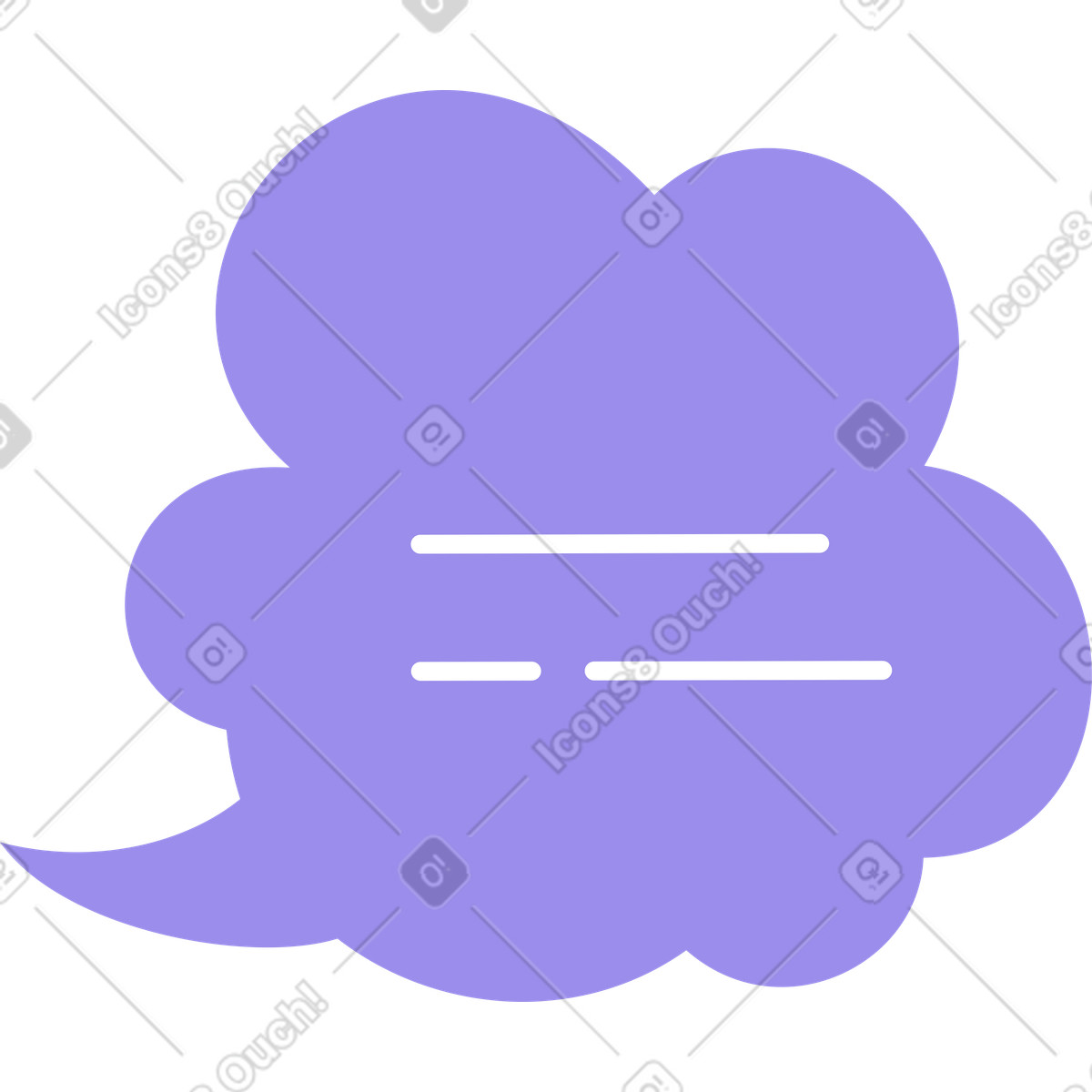 Sprechblase-Illustration im Bright-Stil als Download in PNG, SVG