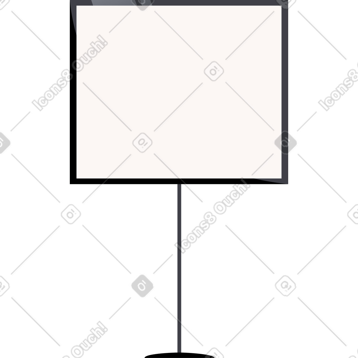 Ilustração de Quadro apresentação em no estilo Vivid para baixar em PNG, SVG