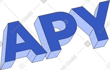 Lettering apy text PNG, SVG