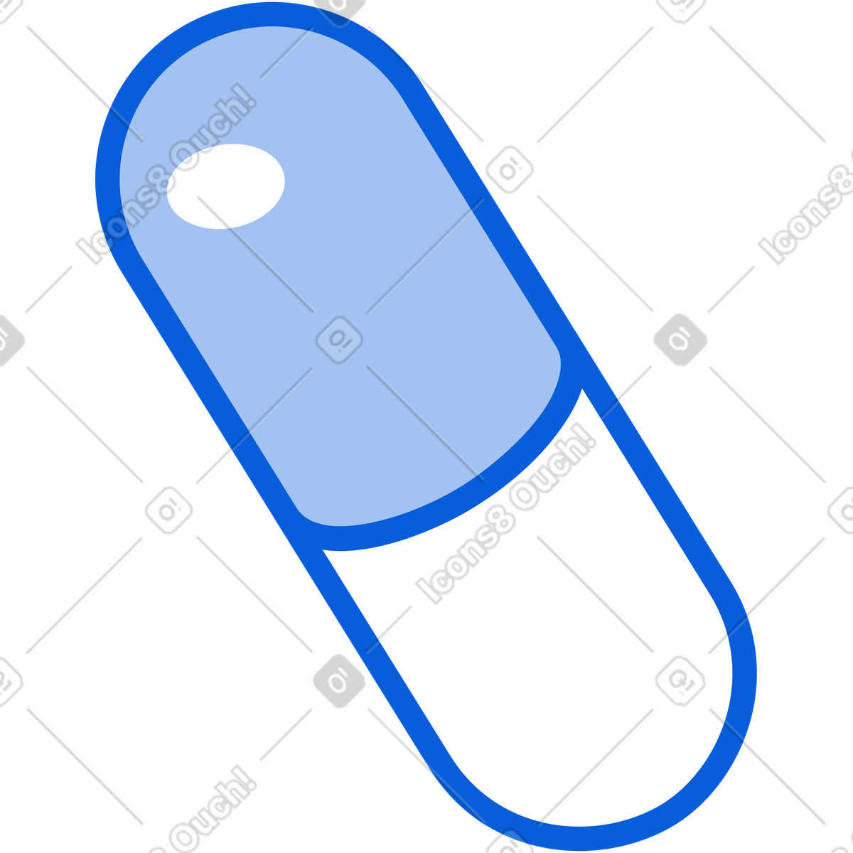 Pille-Illustration im Handy Line-Stil als Download in PNG, SVG