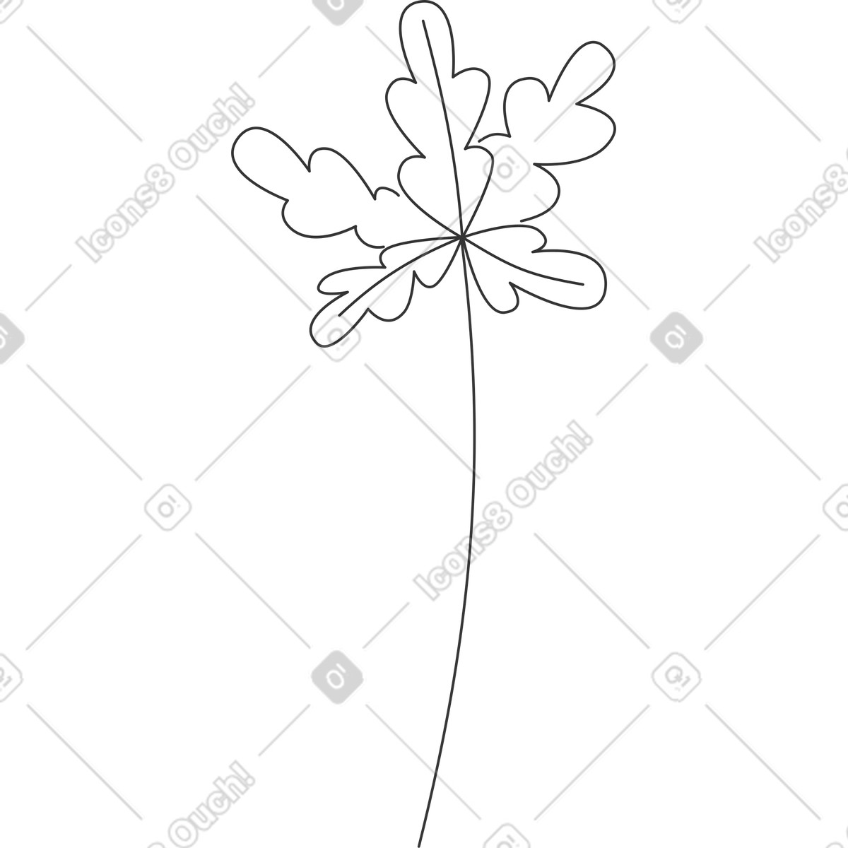 Ilustração de Palmeira em no estilo Crayon para baixar em PNG, SVG