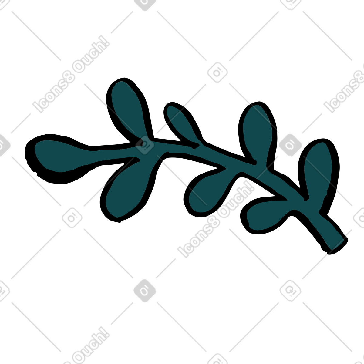 Illustration Plante dans le style Scandi à télécharger aux formats PNG, SVG