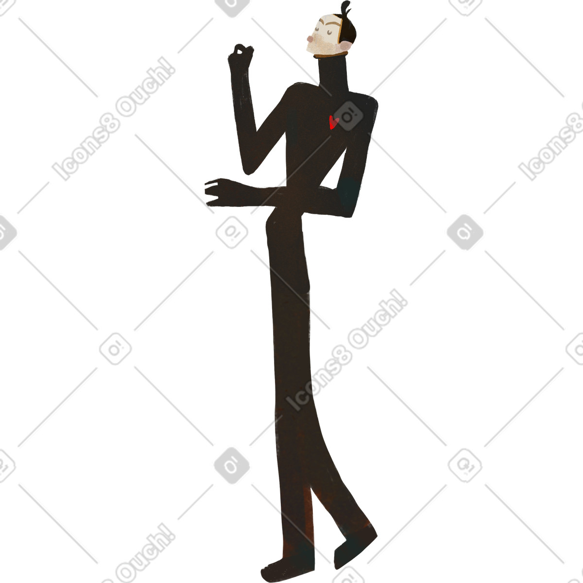 Dude illustration in Fabulous style download in PNG, SVG