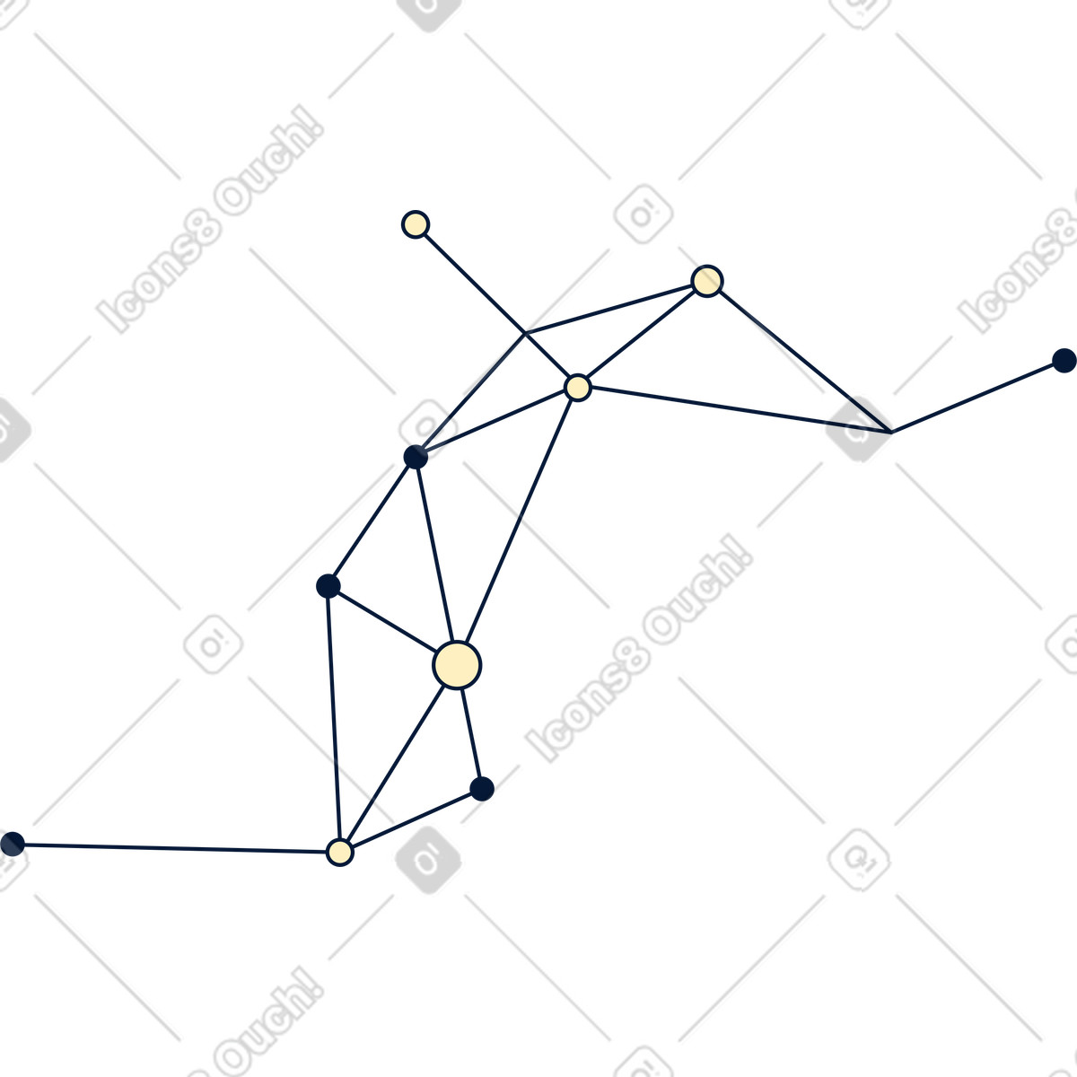 Ilustración Conexiones de red en estilo Neat a descargar en PNG y SVG