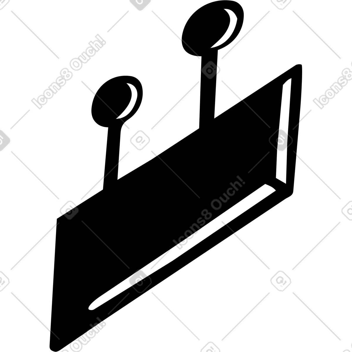 下载 Line 风格的 Circuit frame window border with electronic technology connections on black 插画，支持 PNG、SVG 格式