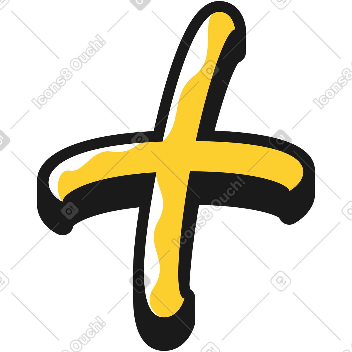 Scritta più illustrazione in stile Taxi scarica in PNG, SVG
