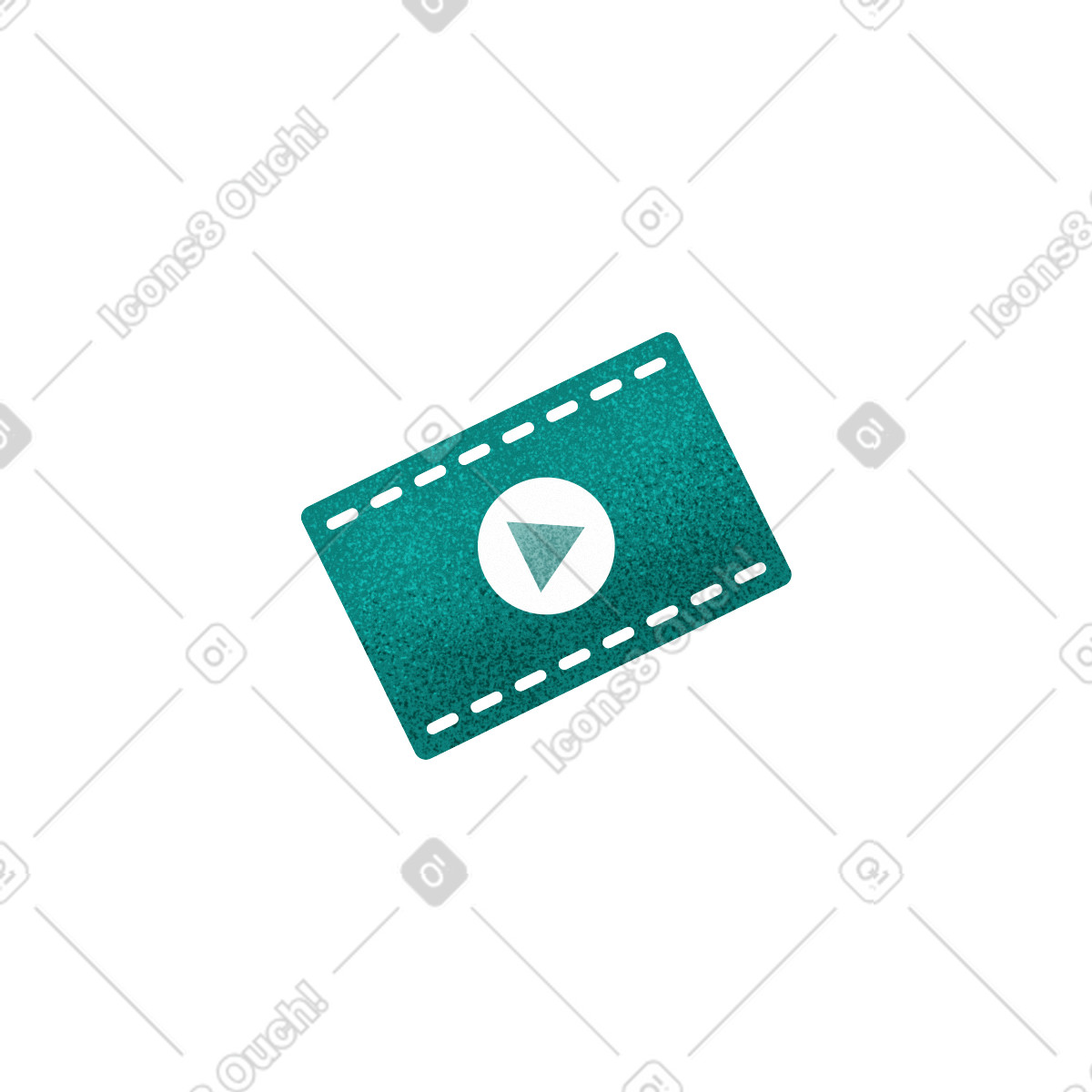 Icon video illustrazione in stile Willowy scarica in PNG, SVG
