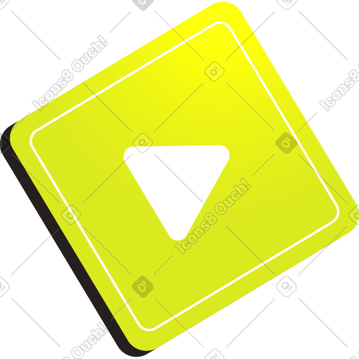 Ilustración Botón de play en estilo Like a descargar en PNG y SVG
