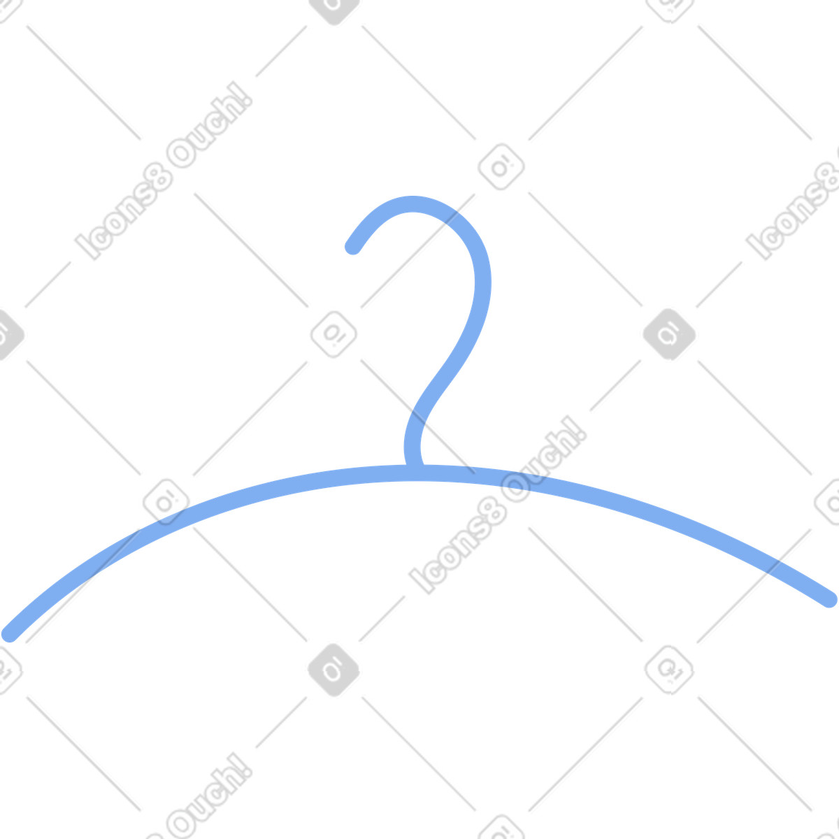 Hanger illustration in Clip style download in PNG, SVG