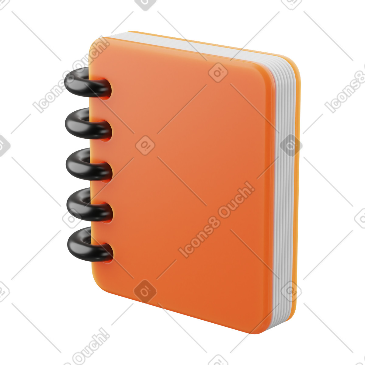 Notebook illustration in PNG, SVG