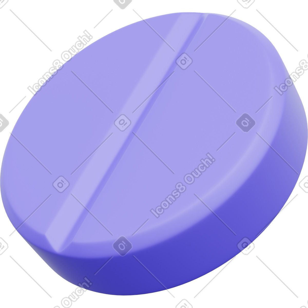 Ilustración Pharmaceutical pill depicting medical treatment adherence and daily dosage schedule en estilo 3D Playful a descargar en PNG y SVG