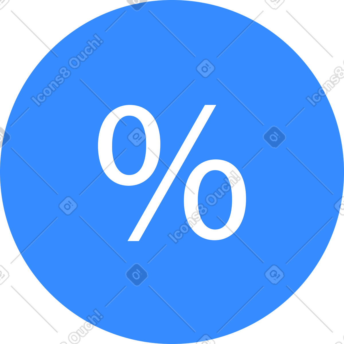 Knotty 스타일의 Blue circle with percentage 일러스트레이션 PNG, SVG 다운로드