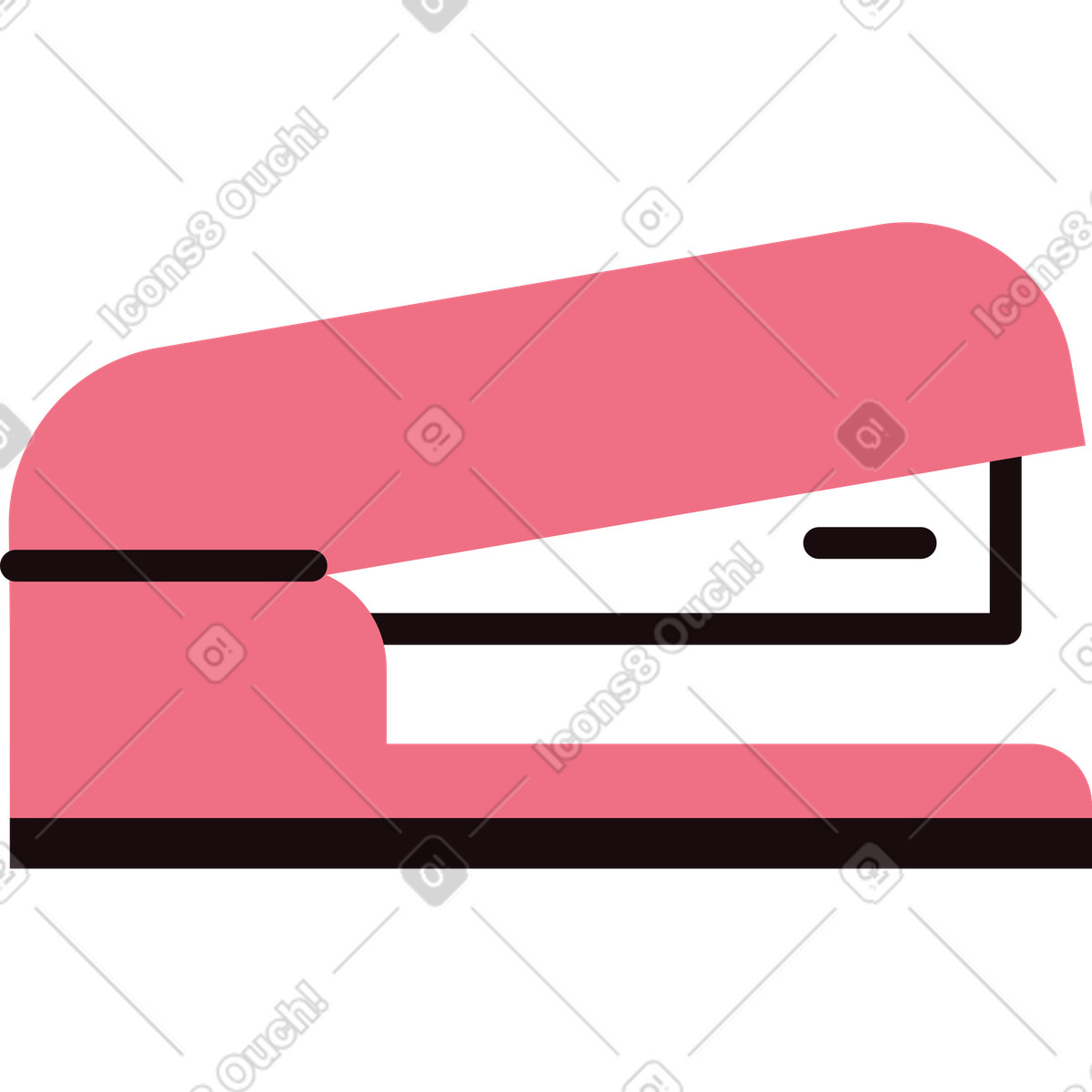 Delight スタイルの ホッチキス のイラストをPNG、SVG形式でダウンロード