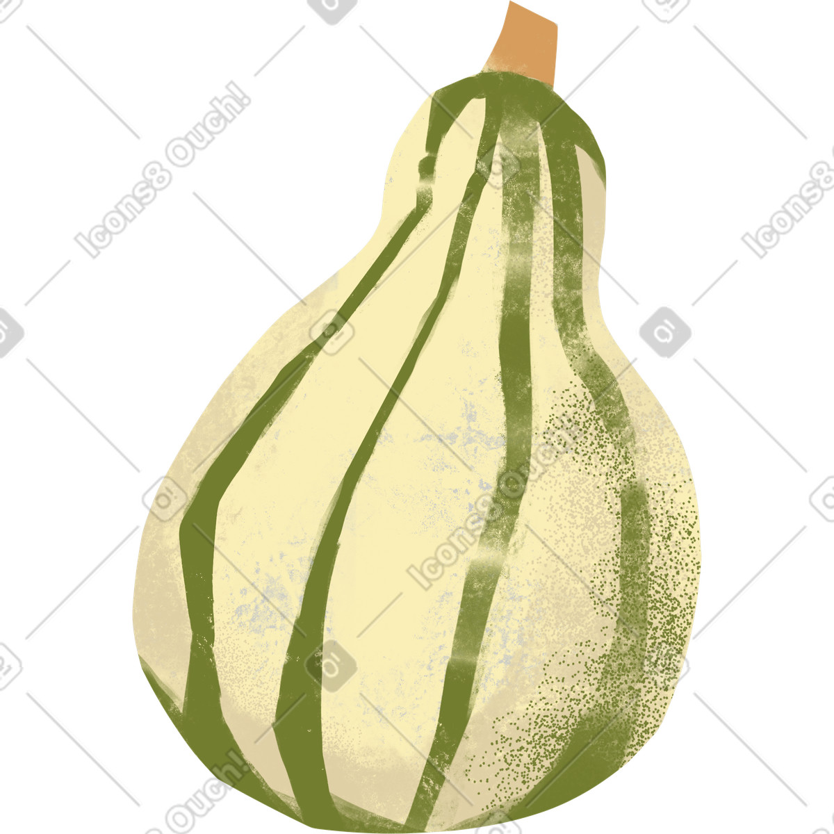 Ilustração de Abobrinha em no estilo Fabulous para baixar em PNG, SVG