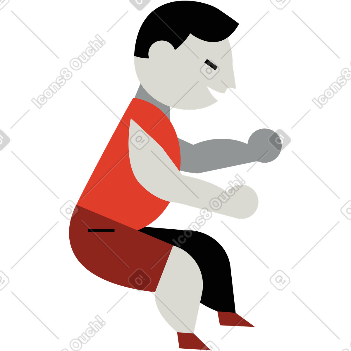 Illustration Enfant dans le style Burgundy à télécharger aux formats PNG, SVG