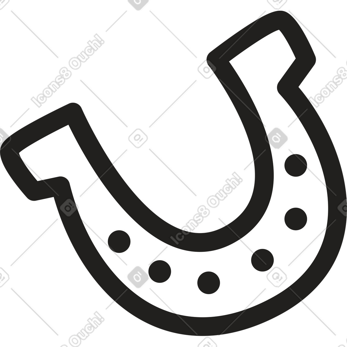 Ferro di cavallo illustrazione in stile Little scarica in PNG, SVG