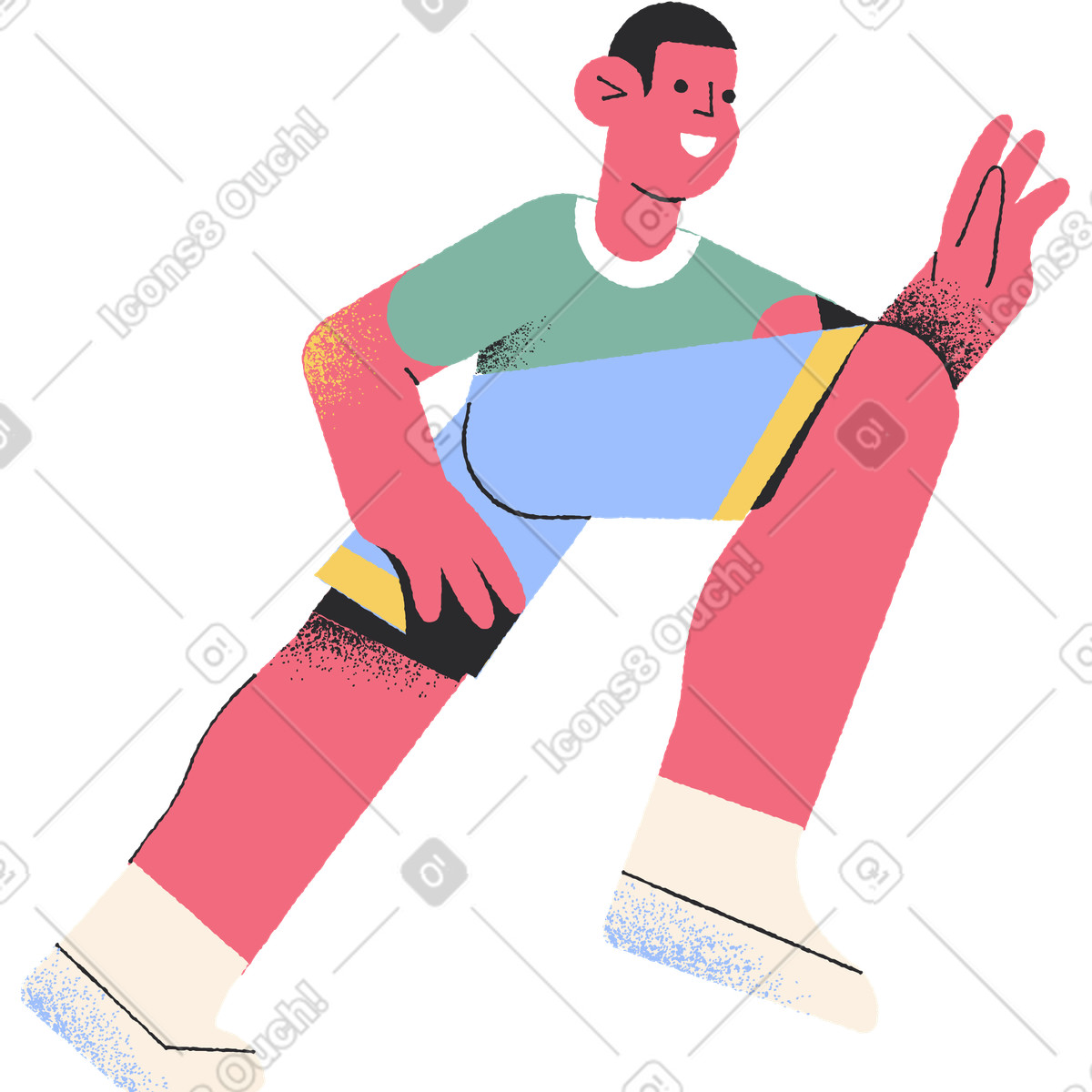 下载 Pablo 风格的 运动员 插画，支持 PNG、SVG 格式