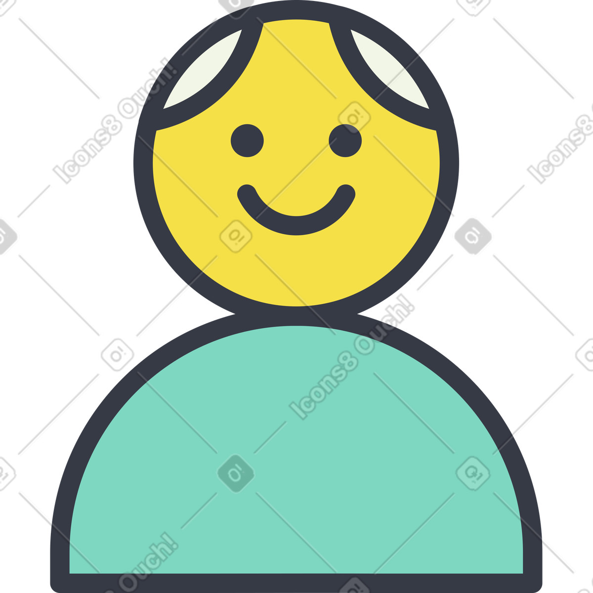 Grandfather illustration clipart image in PNG, SVG, and GIF