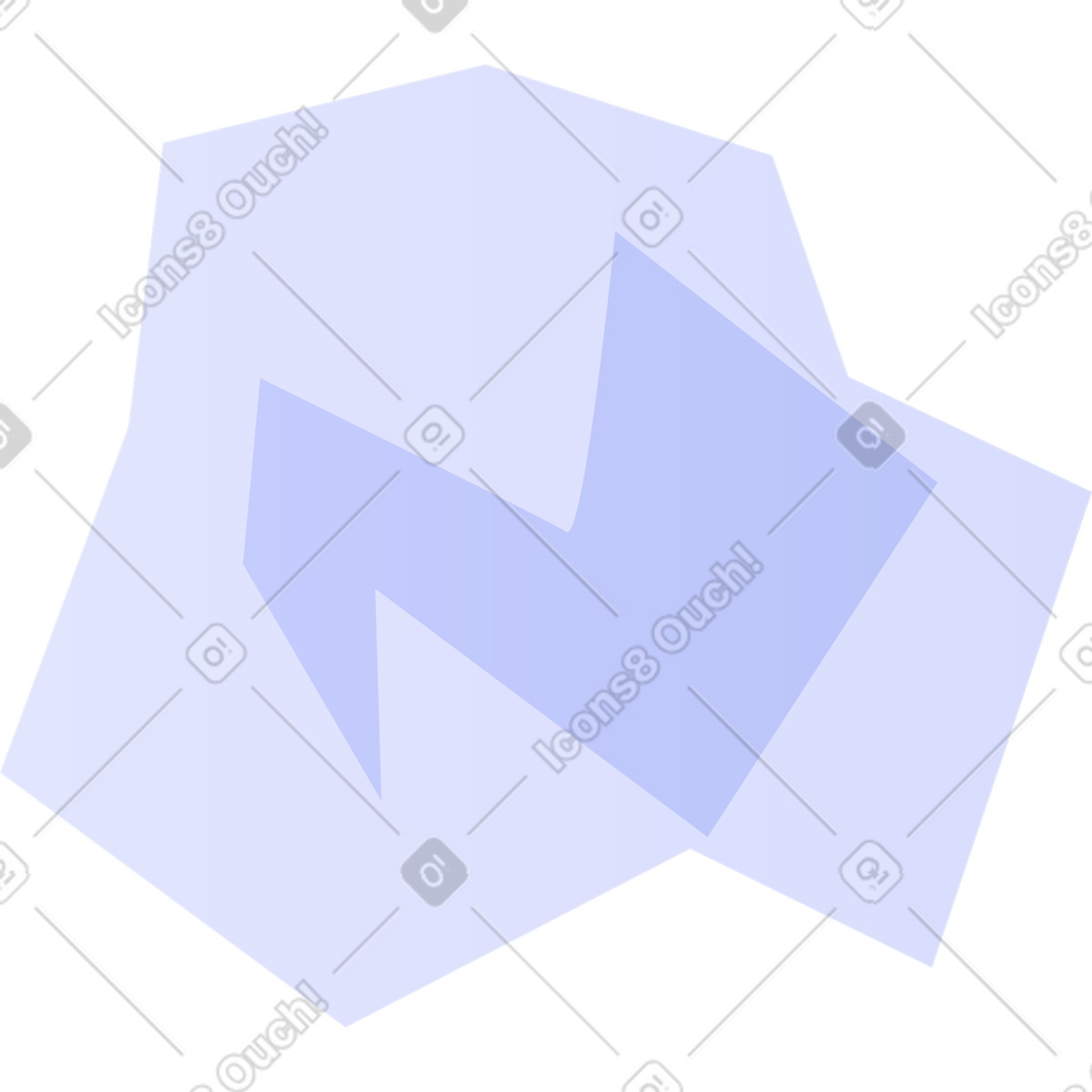 Mistake and discarded idea as crumpled paper trash illustration in Quantum style download in PNG, SVG