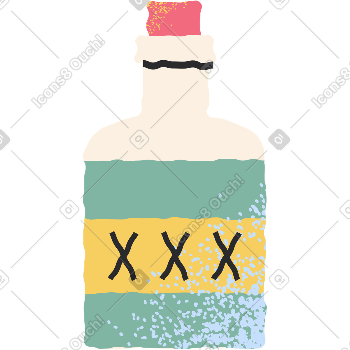 下载 Pablo 风格的 毒药瓶 插画，支持 PNG、SVG 格式