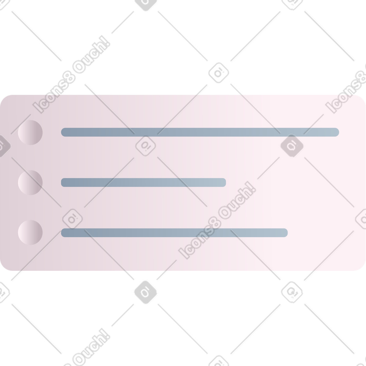 Carta con testo illustrazione in stile Silky scarica in PNG, SVG