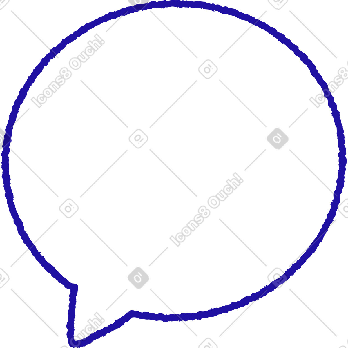 Speech bubble illustration in Whimsy style download in PNG, SVG