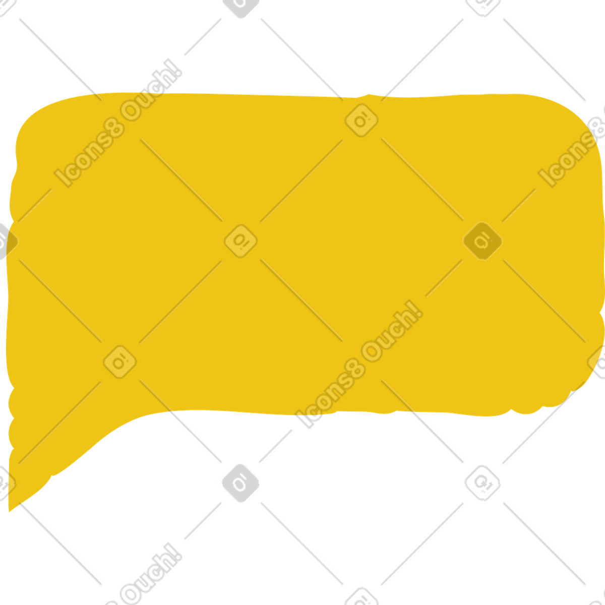 Nuvola di messaggi illustrazione in stile Bermuda scarica in PNG, SVG
