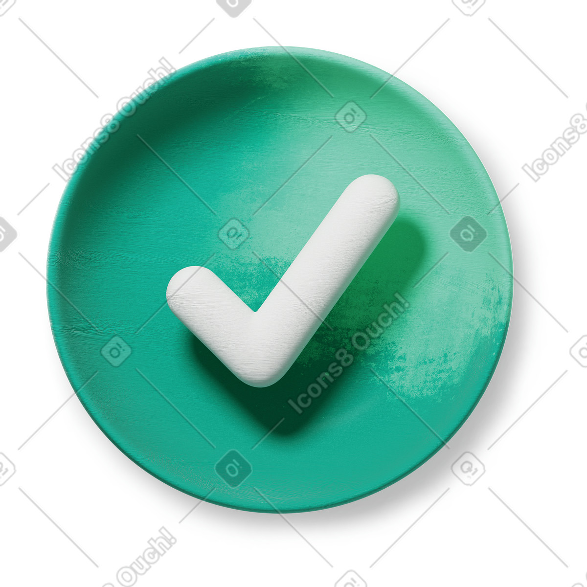 Check sign animated illustration in GIF, Lottie (JSON), AE