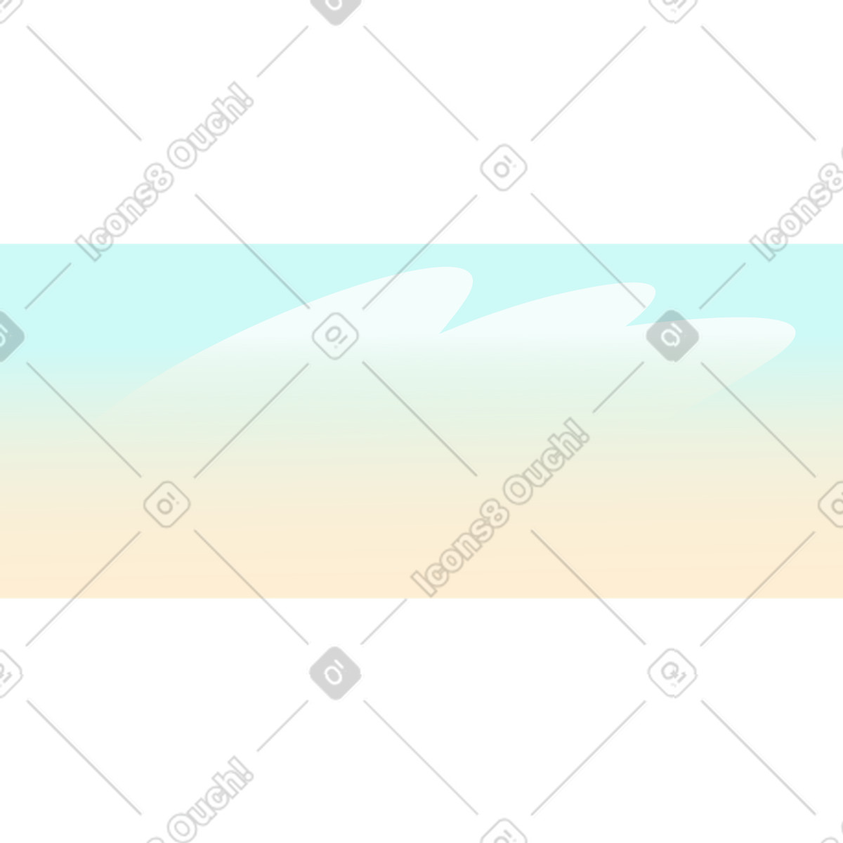 Daytime sky with clouds illustration in Vivid style download in PNG, SVG