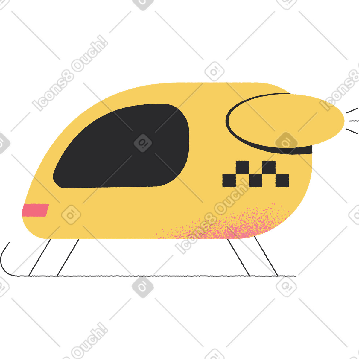 Иллюстрация Flying taxi в стиле Pablo — скачать в форматах PNG, SVG