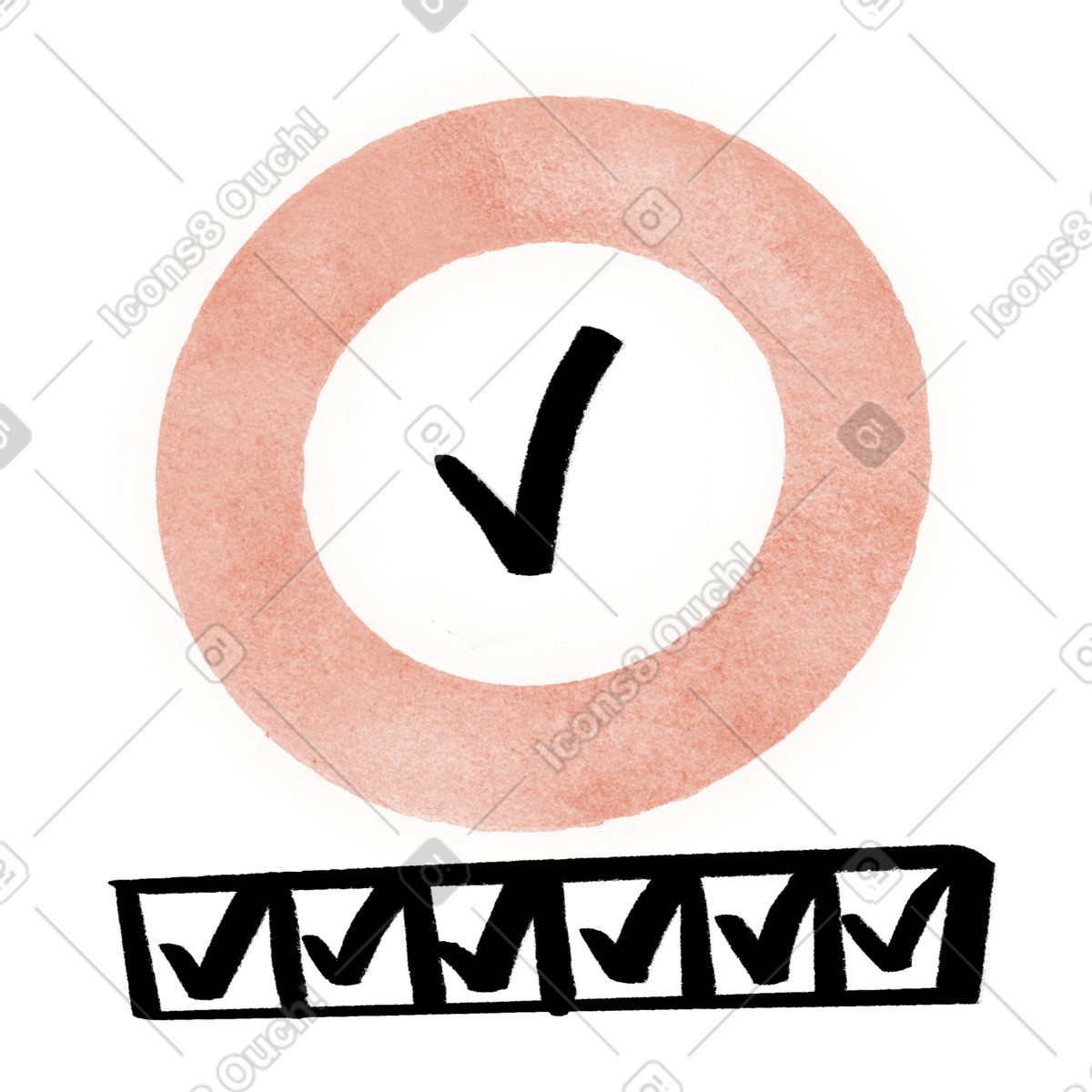 Monitoraggio settimanale delle abitudini, avanzamento del progetto con attività completate illustrazione in stile Hand-drawn animation scarica in PNG, SVG