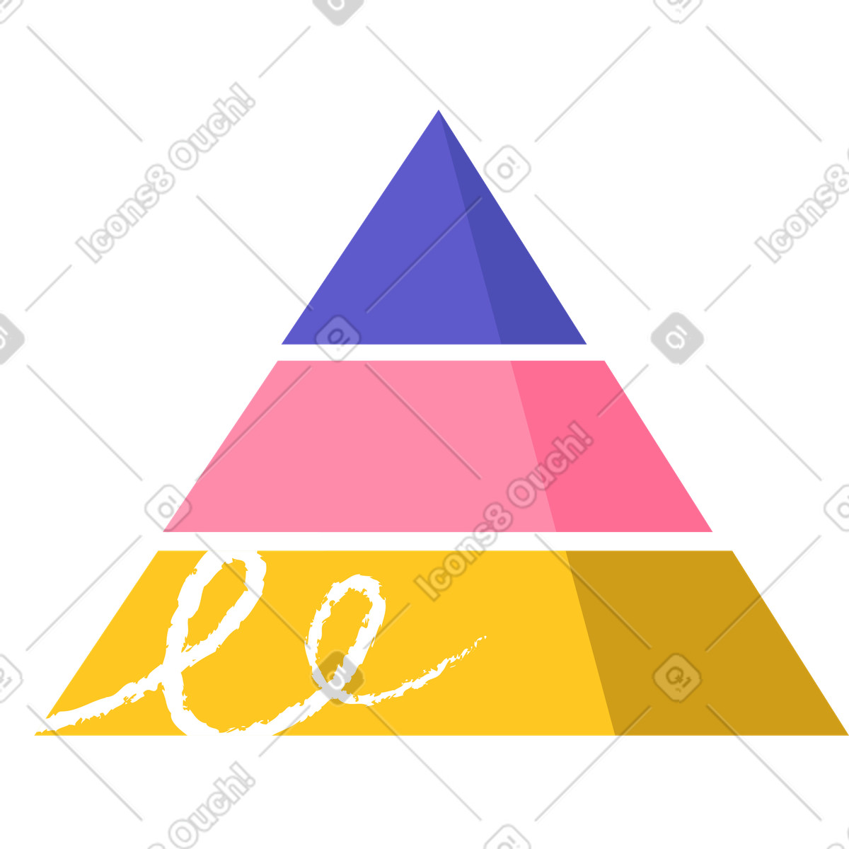 Illustration Pyramide dans le style Bright à télécharger aux formats PNG, SVG