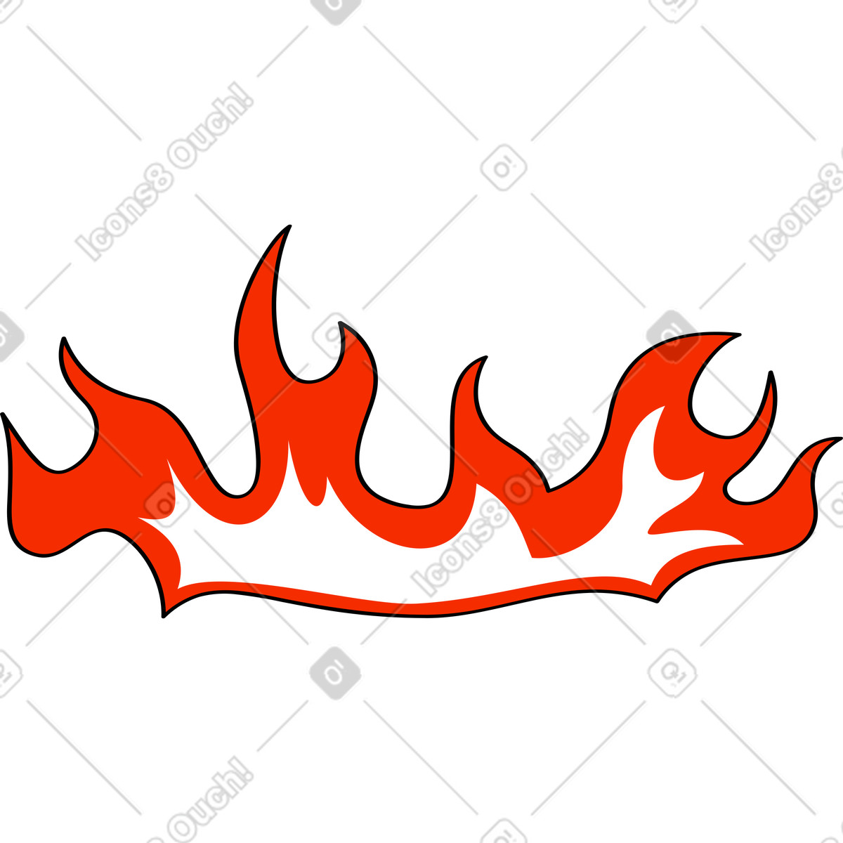 下载 Looney 风格的 火 插画，支持 PNG、SVG 格式