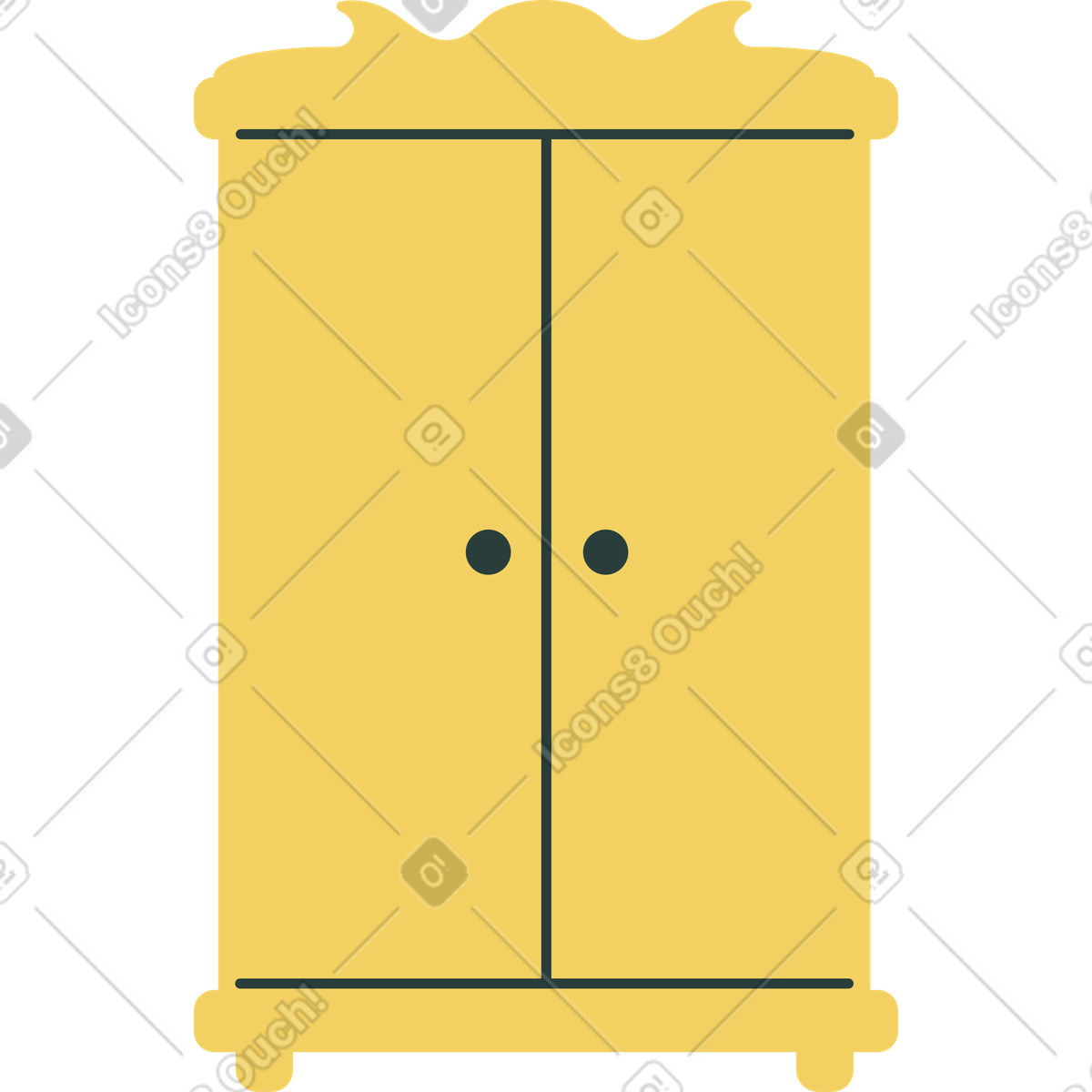 下载 Macaroni 风格的 壁橱 插画，支持 PNG、SVG 格式